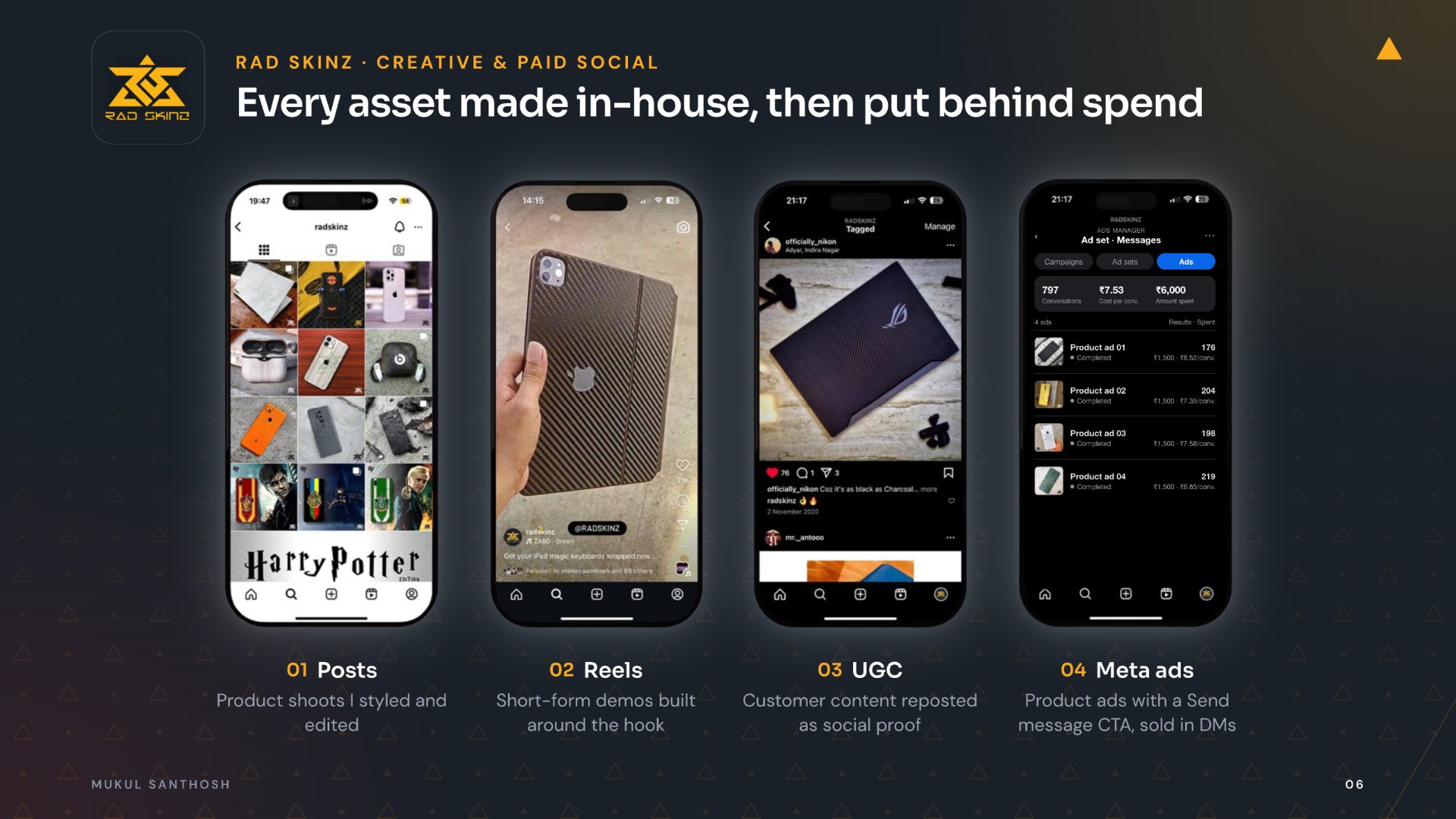 Rad Skinz: every asset made in-house, then put behind spend