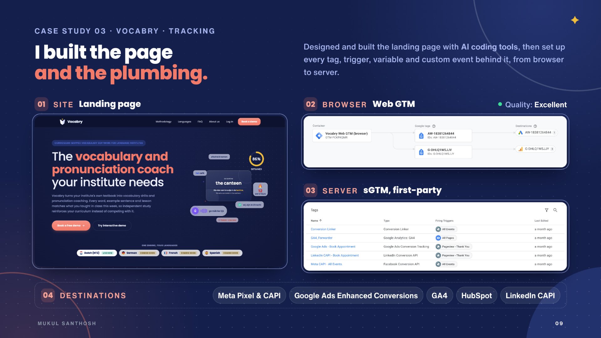 Vocabry: I built the page and the plumbing
